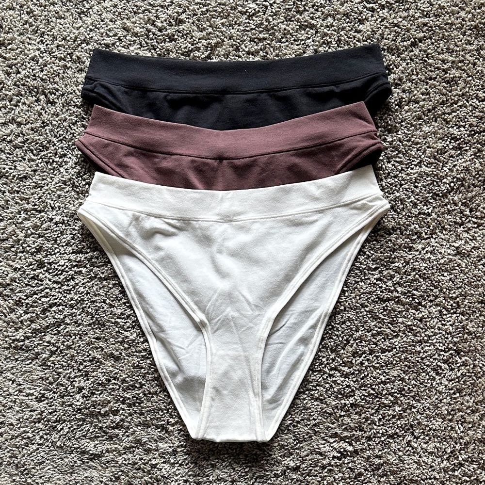Skims Cotton Jersey Cheeky Tanga Panties Underwear Size XL NEW